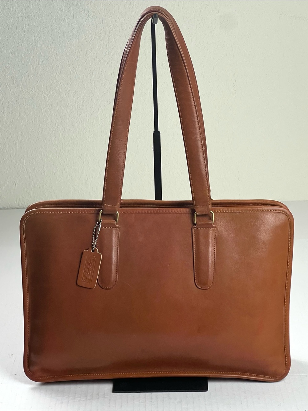 Vintage Coach British Tan Tote Bag Made in New York City USA - Picture 2 of 16